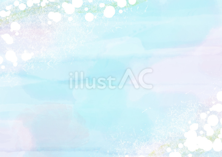 空色　淡い水彩　夏の雨 水彩,水玉,淡いのイラスト素材