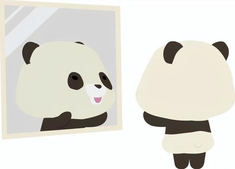 Mirror_panda_smile, JPG, PNG 和 AI Mirror_panda_smile, , JPG, PNG 和 AI