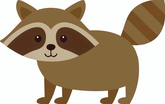 シンプルなたぬきのイラスト たぬき,動物,生き物,動物園,哺乳類のイラスト素材