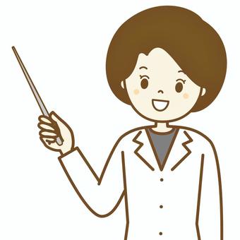 女医さん　プレゼン 女性,医者,仕事,説明,プレゼン,プレゼンテーション,上半身,かわいい,人物,発表のイラスト素材