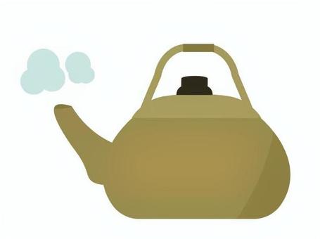 沸騰したやかん やかん,沸騰,温める,沸かす,湯沸かし,お湯,熱い,お茶,湯気,アイコンのイラスト素材