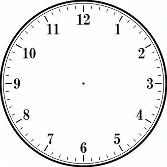 時計の文字盤の背景 時計,文字盤,数字,シンプル,モノクロ,背景のイラスト素材