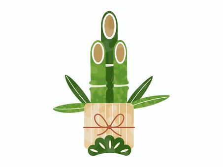 門松 門松,竹,松,葉,水引き,お正月,年賀状,植物,お飾り,玄関のイラスト素材