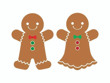 ジンジャーマンクッキーのアイコン2 ジンジャーマン,クッキー,アイコン,かわいい,シンプル,ベクターのイラスト素材