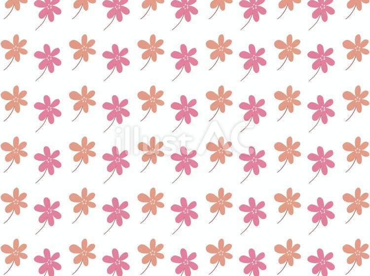 北欧風　花柄　パターン　シンプル 花,パターン,背景のイラスト素材
