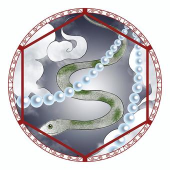 Zodiac illustration [Snake], , JPG and PNG