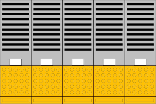 ホームの点字ブロック 駅,ホーム,点字,鉄道,鉄道模型,電車のイラスト素材