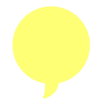 吹き出し　丸　黄色 吹き出し,ふきだし,丸,黄色,パステルカラー,かわいい吹き出し,フキダシ,フレーム素材,アイコン,楕円のイラスト素材