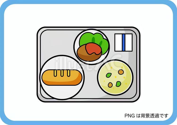 かわいい学校シリーズ【給食】 給食,学校,食事のイラスト素材