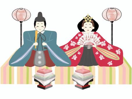 Hinamatsuri(Hina娃娃,簡單), JPG 和 PNG Hinamatsuri(Hina娃娃,簡單), 女兒節, 你的小雞大人, 聯繫皇宮薩馬, JPG 和 PNG