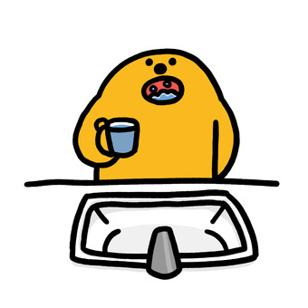 うがいくん うがいくん 生活,日常,ライフスタイル,うがい,感染対策のイラスト素材
