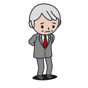 腰痛の人 腰痛,痛み,違和感,故障,疲労,体,不調,不快感,疲労蓄積,困るのイラスト素材