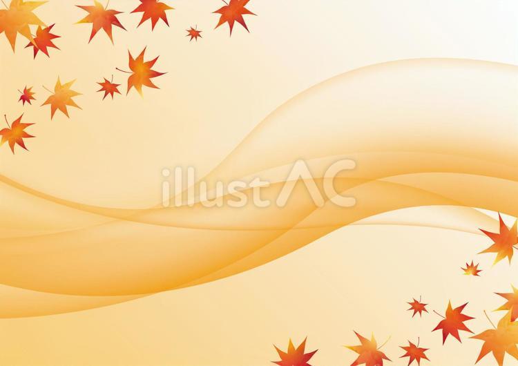 秋の風 秋,紅葉,植物のイラスト素材