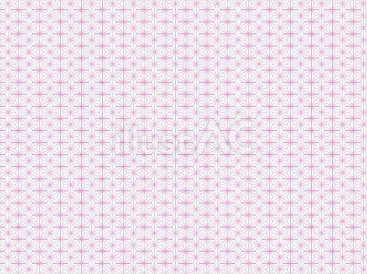 シンプルな和柄背景：麻の葉（あさのは） かわいい,ピンク,背景のイラスト素材