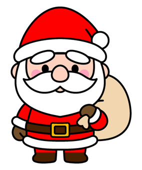 #3478かわいいサンタクロース サンタクロース,サンタ,クリスマス,冬,プレゼント,イベント,キャラクター,かわいい,イラスト,子供向けのイラスト素材