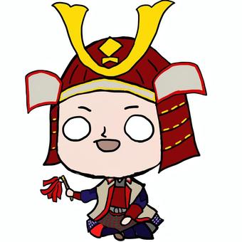 ゆるい武田勝頼さん 武田勝頼,戦国時代,時代,安土桃山時代,戦国武将,武将,歴史,日本史,有名,男のイラスト素材