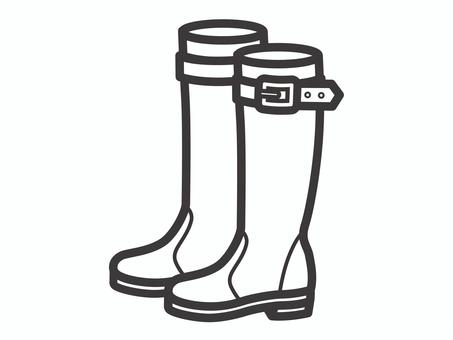 ロングブーツ（細・ベルト付）03