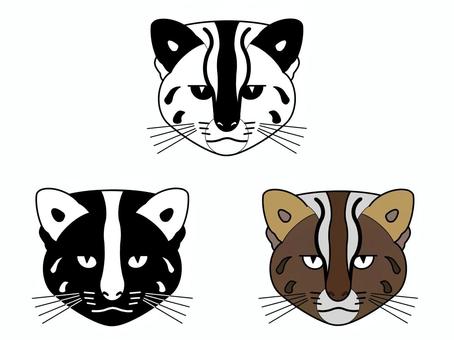 Illustration, cat, set, a pet, 