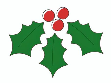 Illustration, holly, christmas, tree fruit, JPG and PNG