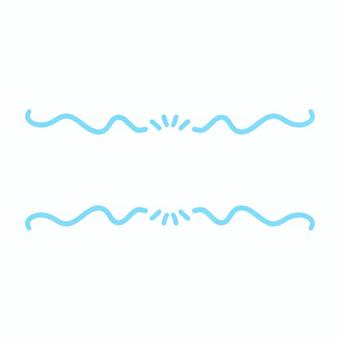 水色で描いたシンプルな波線のあしらい 水色で描いたシンプルな波線のあしらい 水色,波線,線,あしらい,イラスト,手描き,手描きイラスト,シンプル,飾り,線画のイラスト素材