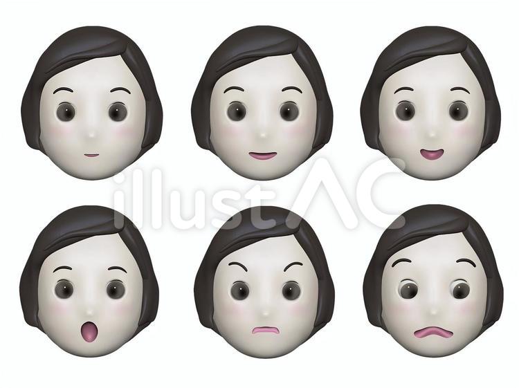 学生の表情 表情,顔,学生のイラスト素材