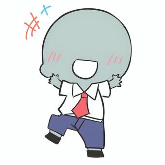 Mob character in a happy suit, JPG and PNG Mob character in a happy suit, people, cute, suit, JPG and PNG
