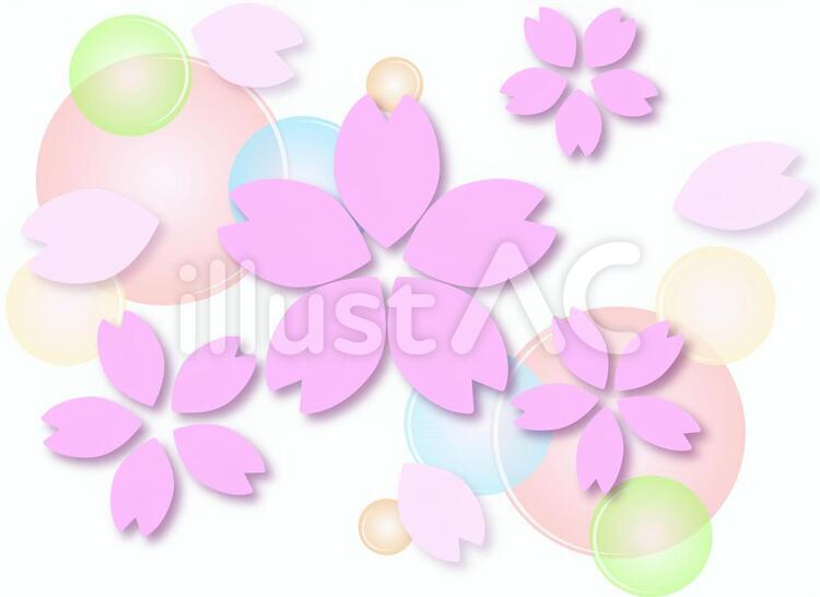さくら008 桜,桜素材,春のイラスト素材