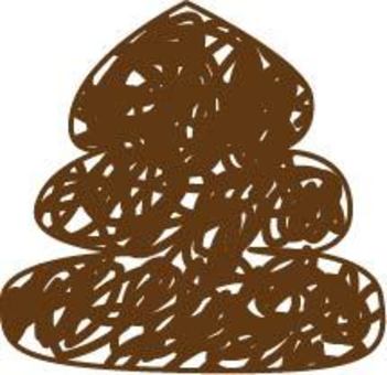 Illustration, poo, brown, handwriting, 