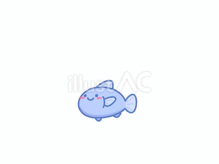 さかな　青 海,魚,魚類のイラスト素材