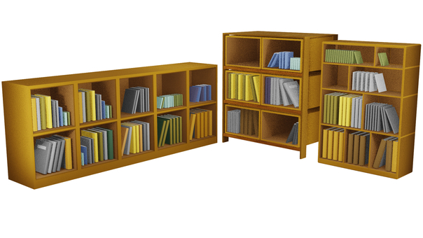 本棚 本棚,本,図書,棚,古本,書店,図書館,書籍,文庫,整頓のイラスト素材