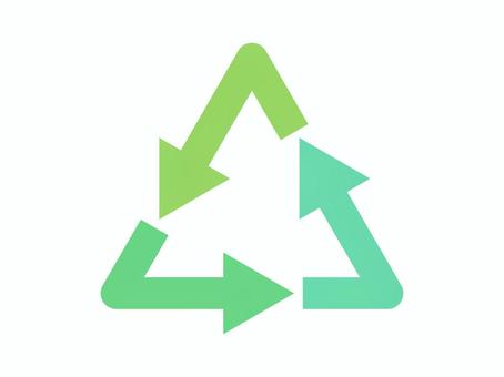 三角の循環矢印 循環,矢印,ループ,三角,回転,再利用,リサイクル,再生,エコロジー,エコのイラスト素材