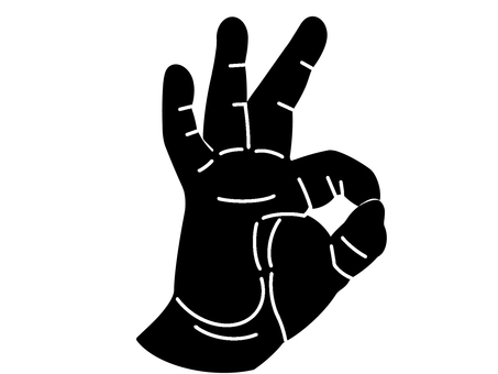 OKサイン オッケー,オーケー,ok,いいね,イエス,yes,グー,good,賛成,正しいのイラスト素材