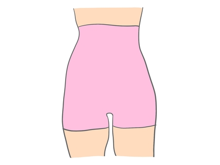 腹巻きパンツ 腹巻き,パンツ,ショーツ,温かい,温活,お腹,お尻,腰,下半身,冷え性のイラスト素材