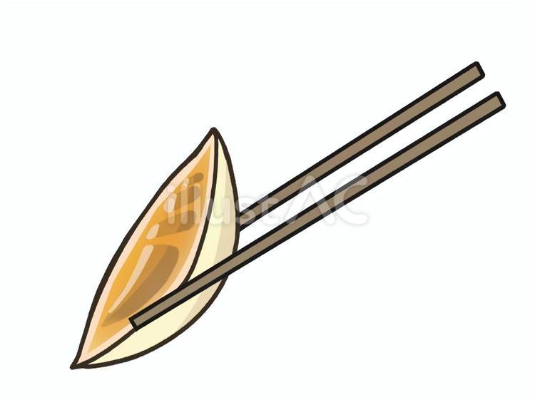 餃子　箸で掴む　イラスト　 箸,食べ物,餃子のイラスト素材