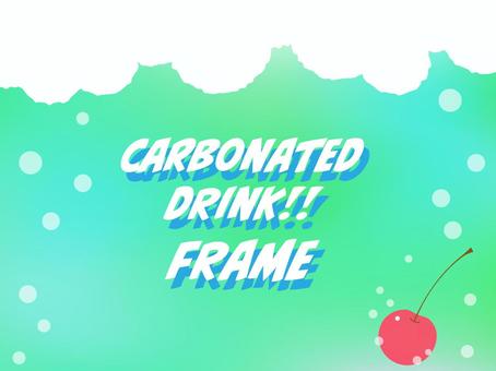 3 Carbonated Frames for Summer Advertising and Flyers, summer, soda, melon soda, JPG and AI