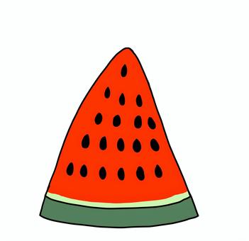 すいか スイカ,すいか,西瓜,果物,夏休み,夏,デザートのイラスト素材