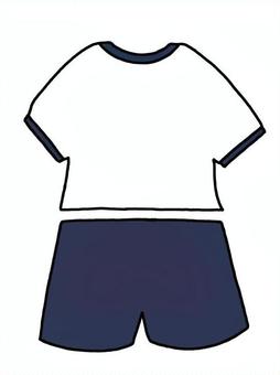 体操服 体操服,学校,制服,体育,授業,小学生,小学校,児童,中学生,中学校のイラスト素材
