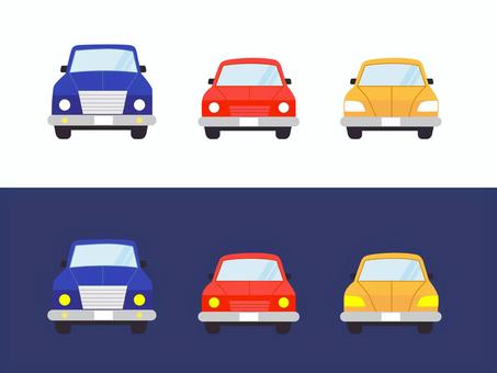 Illustration, গাড়ী, লাল, সবুজ, 