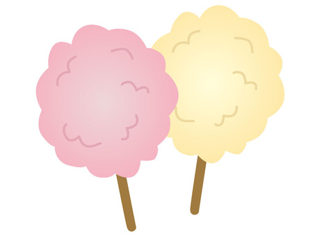 わたあめ/縁日08 わたあめ,綿菓子,祭り,イベント,コットンキャンディ,縁日,飴,甘い,駄菓子,おやつのイラスト素材