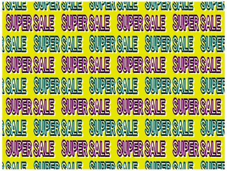 SUPER SALE　壁紙 　黄色 supersale,ス−パ−セ−ル,文字,壁紙,背景,ポストカード,チラシ,pop,柄,パターンのイラスト素材