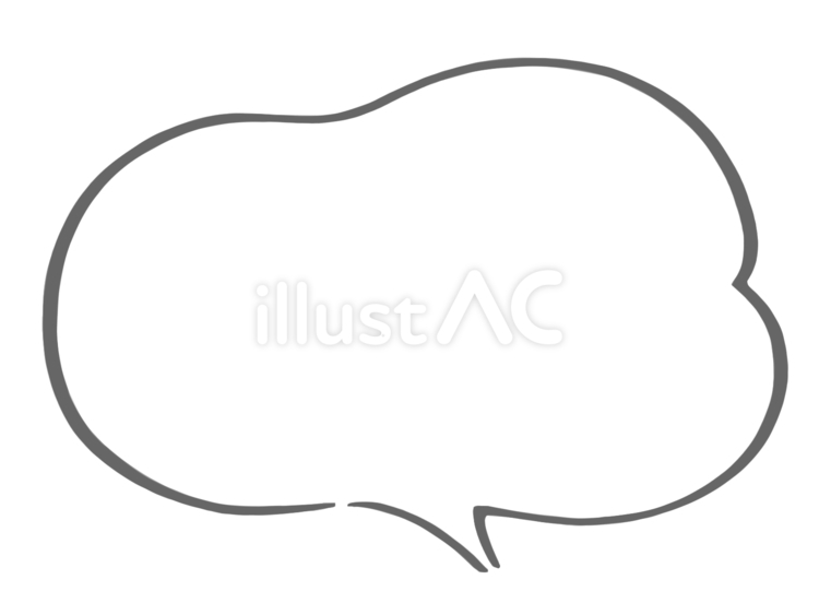 オシャレ吹き出しイラスト(白塗り無し) オシャレ吹き出しイラスト(白塗り無し) 吹き出し,フレーム,囲み枠のイラスト素材
