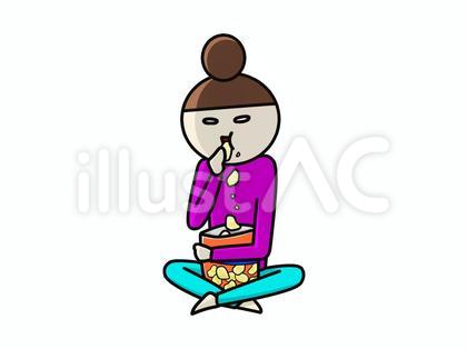 ポテチ 無心 女性
