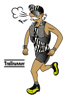 Illustration, trail running, tolan, running, 