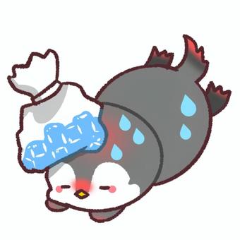 中暑的企鵝, 企鹅, 夏天, 中暑, JPG 和 PNG