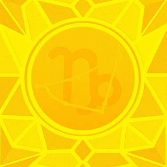 シームレスなモザイク山羊座　ｐ エンボス 山羊座,やぎ座,星占い,ホロスコープ,占星術,12星座,宇宙,天体,天文,ギリシャ神話のイラスト素材