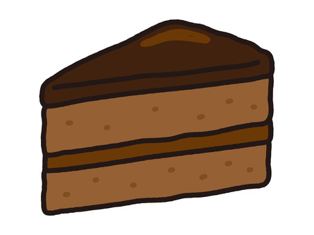 オーストラリア発祥のケーキザッハトルテ ザッハトルテ,オーストラリア,ウィーン,ケーキ,チョコレートケーキ,一切れ,チョコケーキ,チョコ,ビター,クラシックのイラスト素材