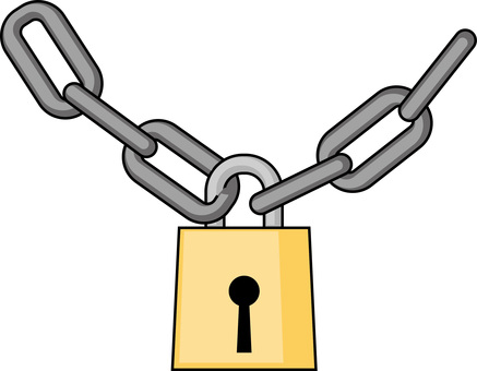 南京錠　　画 南京錠,鎖,厳重,ロック,道具,閉める,穴,セキュリティ,シンプル,線画のイラスト素材