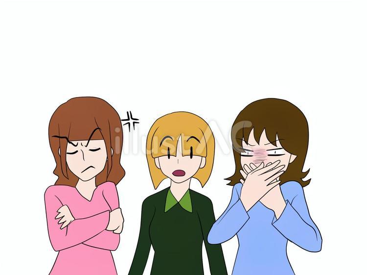 口を滑らす 漏らす,ばらす,暴露のイラスト素材