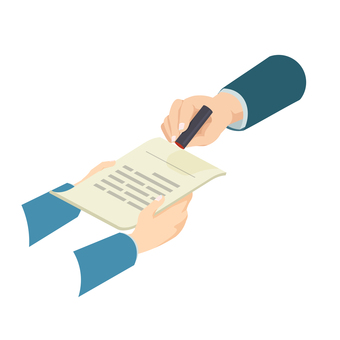 捺印 押印,承認,アイソメトリック,稟議,契約,上司,上長,請求書,捺印,許可のイラスト素材