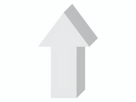 立体的上矢印アイコン 立体的上矢印アイコン 矢印,上,アイコン,方向,指示,誘導,案内,向き,立体感,マークのイラスト素材